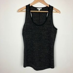 Cabi Glee Charcoal Racerback Tank Top Small